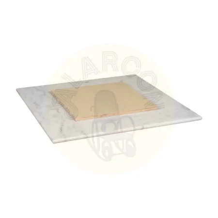 Tablero de mesa cuadrado en mármol blanco 70x70x1.80cm - Ixia - 614124IX - foto-secundaria-1