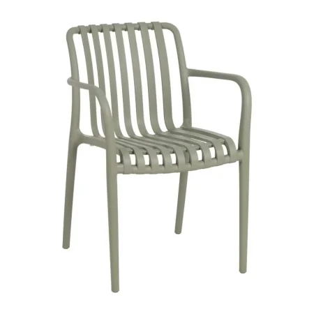 Silla apilable verde de polipropileno 56x57x81cm - Ixia - 614309IX - foto-blanco