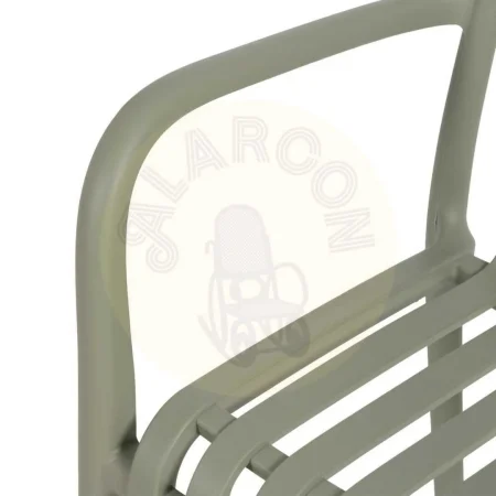 Silla apilable verde de polipropileno 56x57x81cm - Ixia - 614309IX - foto-secundaria-6