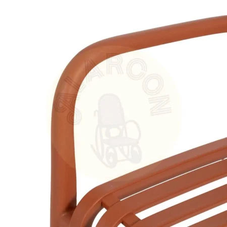 Silla apilable terracota de polipropileno 56x57x81cm - Ixia - 614310IX - foto-secundaria-6
