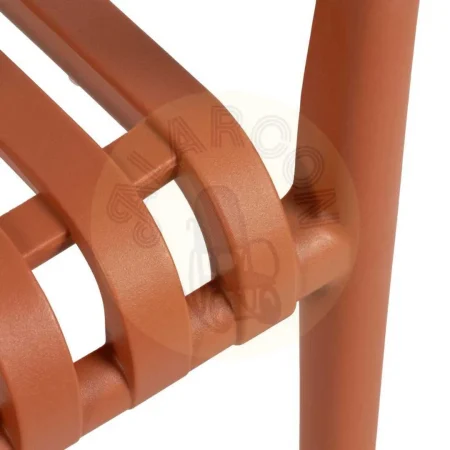 Silla apilable terracota de polipropileno 56x57x81cm - Ixia - 614310IX - foto-secundaria-7