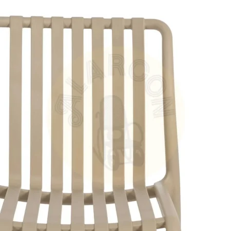 Silla apilable beige en polipropileno 50x58x80cm - Ixia - 614311IX - foto-secundaria-4