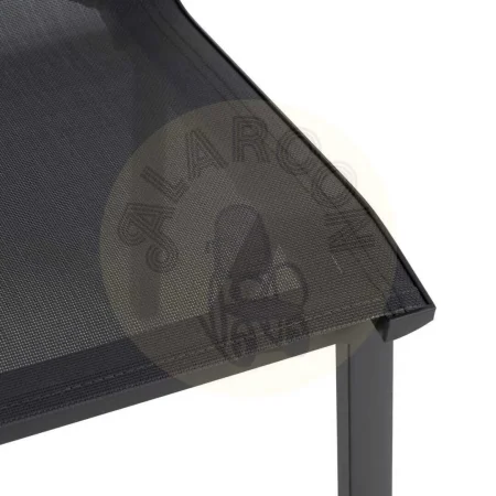 Silla apilable de aluminio y textileno para exterior 49x62x90cm - Ixia - 614437IX - foto-secundaria-6
