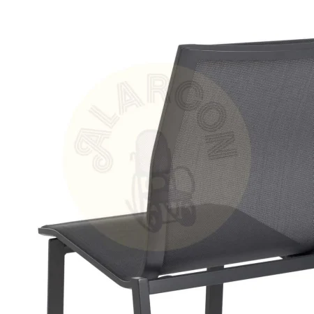 Silla apilable de aluminio y textileno para exterior 49x62x90cm - Ixia - 614437IX - foto-secundaria-7