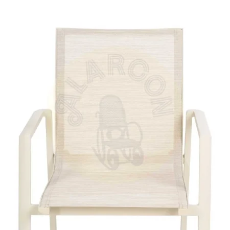 Silla apilable de aluminio y textileno apta para exterior 57x62.50x88cm - Ixia - 614438IX - foto-secundaria-3