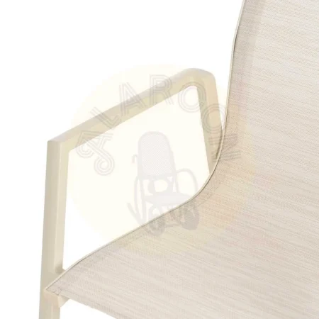 Silla apilable de aluminio y textileno apta para exterior 57x62.50x88cm - Ixia - 614438IX - foto-secundaria-4