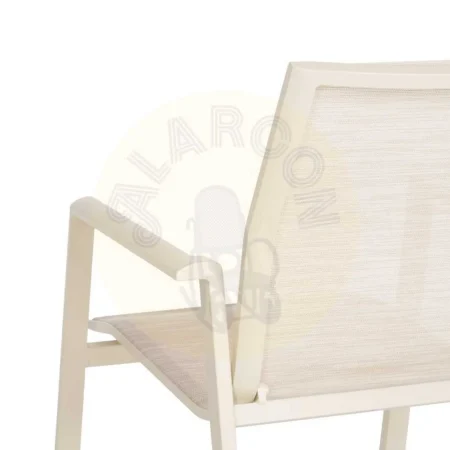 Silla apilable de aluminio y textileno apta para exterior 57x62.50x88cm - Ixia - 614438IX - foto-secundaria-8