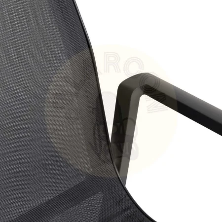 Silla apilable de aluminio y textileno para exterior altura asiento 44.5cm altura respaldo 45cm 56.50x61.50x88.50cm - Ixia - 614439IX - foto-secundaria-6