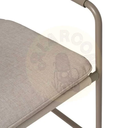 Conjunto jardín exterior en acero 1 sofá 2 sillones y mesa de centro con tablero de cristal templado 1x0x0cm - Ixia - 614443IX - foto-secundaria-10