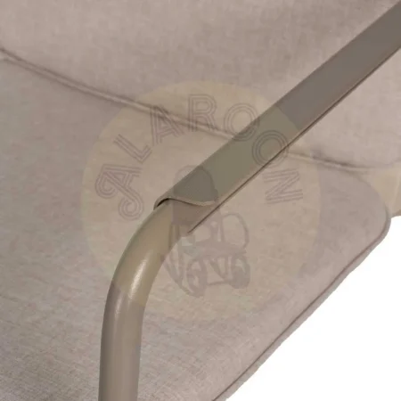 Conjunto jardín exterior en acero 1 sofá 2 sillones y mesa de centro con tablero de cristal templado 1x0x0cm - Ixia - 614443IX - foto-secundaria-7