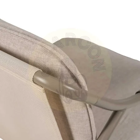 Conjunto jardín exterior en acero 1 sofá 2 sillones y mesa de centro con tablero de cristal templado 1x0x0cm - Ixia - 614443IX - foto-secundaria-8