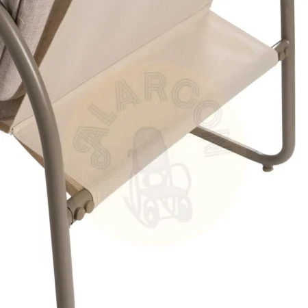 Conjunto jardín exterior en acero 1 sofá 2 sillones y mesa de centro con tablero de cristal templado 1x0x0cm - Ixia - 614443IX - foto-secundaria-9