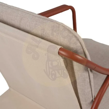 Conjunto de jardín en acero 1 sofá 2 sillones y mesa de centro con tablero de cristal templado 1x0x0cm - Ixia - 614444IX - foto-secundaria-10