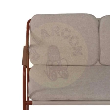 Conjunto de jardín en acero 1 sofá 2 sillones y mesa de centro con tablero de cristal templado 1x0x0cm - Ixia - 614444IX - foto-secundaria-7