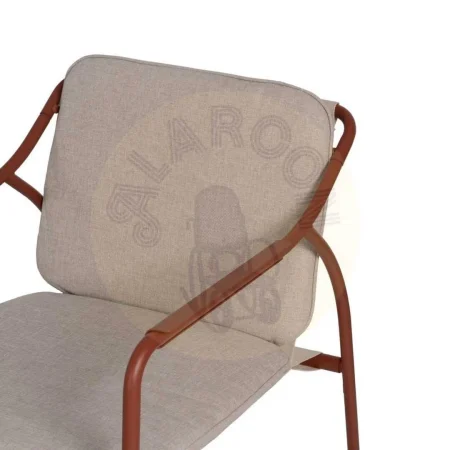 Conjunto de jardín en acero 1 sofá 2 sillones y mesa de centro con tablero de cristal templado 1x0x0cm - Ixia - 614444IX - foto-secundaria-8