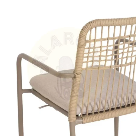 Silla de aluminio para exterior con cojín desenfundable tapizado en olefina relleno 4cm foam y algodón 58x62x85cm - Ixia - 614446IX - foto-secundaria-10