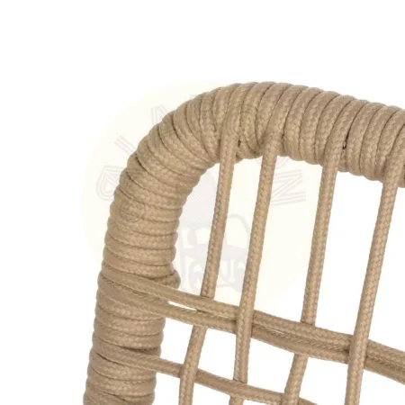 Silla de aluminio para exterior con cojín desenfundable tapizado en olefina relleno 4cm foam y algodón 58x62x85cm - Ixia - 614446IX - foto-secundaria-5