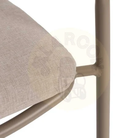 Silla de aluminio para exterior con cojín desenfundable tapizado en olefina relleno 4cm foam y algodón 58x62x85cm - Ixia - 614446IX - foto-secundaria-7