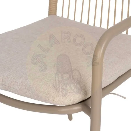 Silla de aluminio para exterior con cojín desenfundable tapizado en olefina relleno 4cm foam y algodón 58x62x85cm - Ixia - 614446IX - foto-secundaria-8