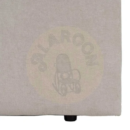 Cabecero tapizado en tejido crema con relleno de fibra 300gr y estructura en DM 100x8x125cm - Ixia - 614469IX - foto-secundaria-4