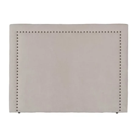 Cabecero crema en tejido para dormitorio 165x7x125cm - Ixia - 614471IX - foto-blanco