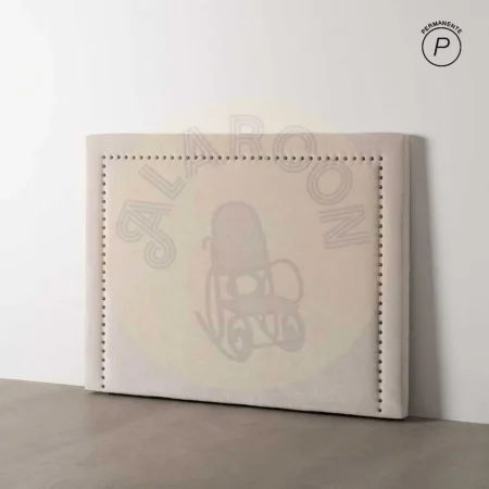 Cabecero crema en tejido para dormitorio 165x7x125cm - Ixia - 614471IX - foto-secundaria-5