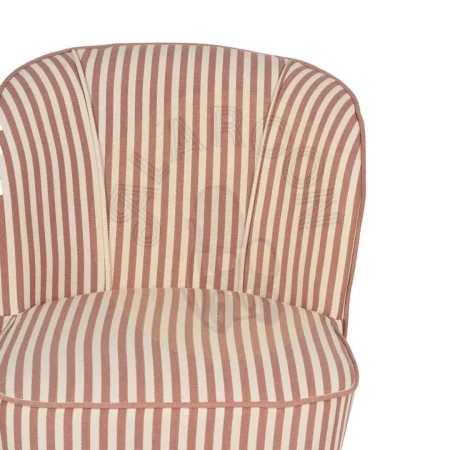Sillón de rayas terracota en madera de caucho 54x64x73cm - Ixia - 614509IX - foto-secundaria-3