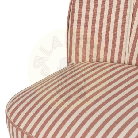 Sillón de rayas terracota en madera de caucho 54x64x73cm - Ixia - 614509IX - foto-secundaria-5