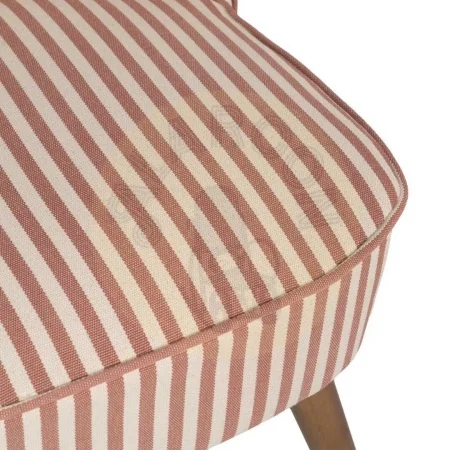 Sillón de rayas terracota en madera de caucho 54x64x73cm - Ixia - 614509IX - foto-secundaria-6