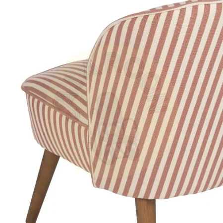 Sillón de rayas terracota en madera de caucho 54x64x73cm - Ixia - 614509IX - foto-secundaria-7