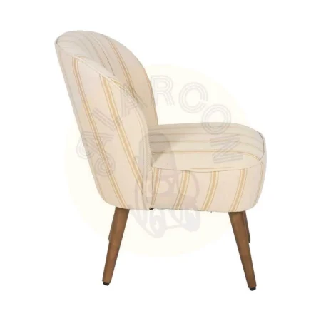 Sillón Rayas miel en madera de caucho 54x64x73cm - Ixia - 614510IX - foto-secundaria-1