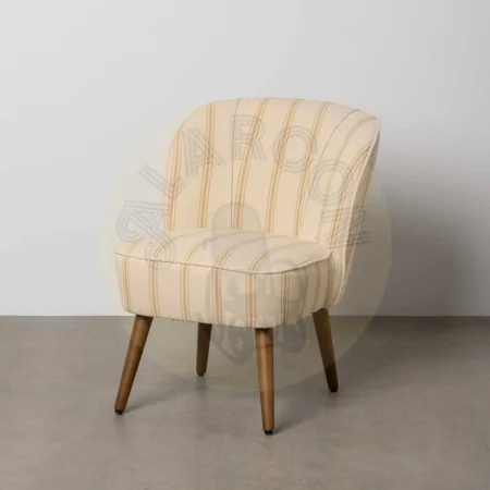 Sillón Rayas miel en madera de caucho 54x64x73cm - Ixia - 614510IX - foto-secundaria-10