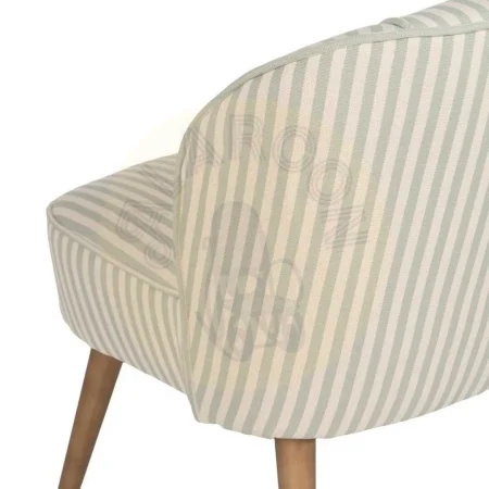 Sillón Rayas verde en madera de caucho 54x64x73cm - Ixia - 614512IX - foto-secundaria-7