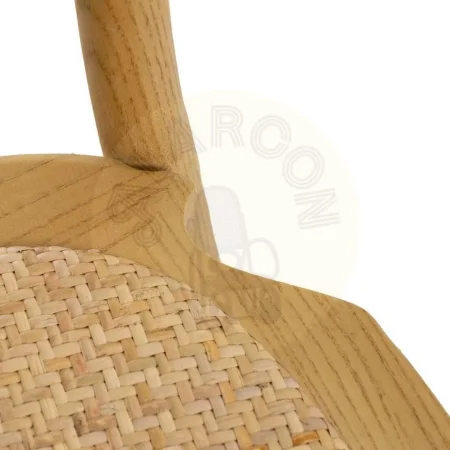 Silla natural en madera de olmo y ratán asiento 46cm 45x57x92cm - Ixia - 614568IX - foto-secundaria-7