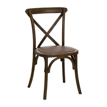 Silla Aspas en madera de olmo marrón 50x56x87cm - Ixia - 614570IX - foto-blanco