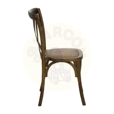 Silla Aspas en madera de olmo marrón 50x56x87cm - Ixia - 614570IX - foto-secundaria-1