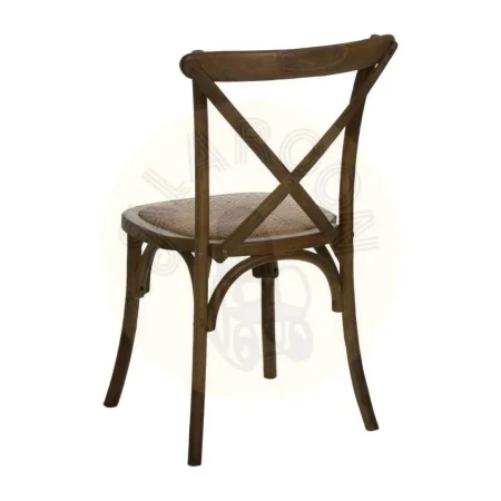 Silla Aspas en madera de olmo marrón 50x56x87cm - Ixia - 614570IX - foto-secundaria-2