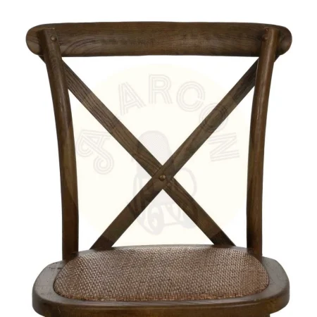 Silla Aspas en madera de olmo marrón 50x56x87cm - Ixia - 614570IX - foto-secundaria-3