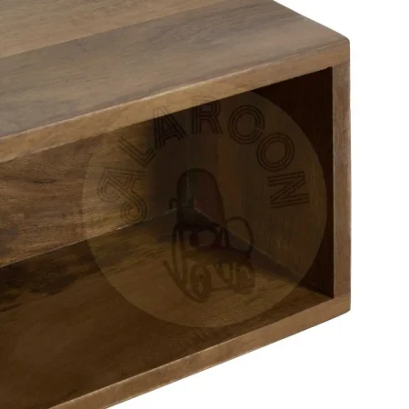 Mesita flotante de madera de mango color miel 45x20x20cm - Ixia - 614589IX - foto-secundaria-1