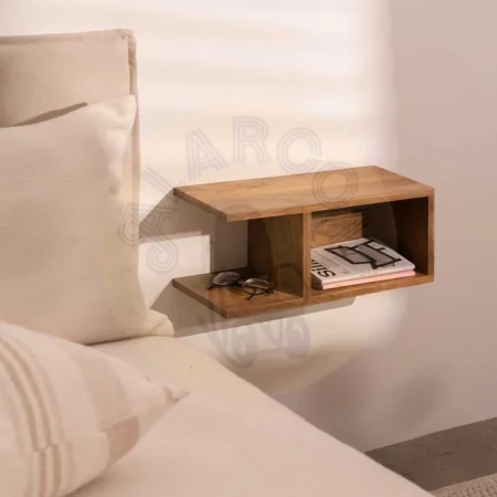 Mesita flotante de madera de mango color miel 45x20x20cm - Ixia - 614589IX - foto-secundaria-5