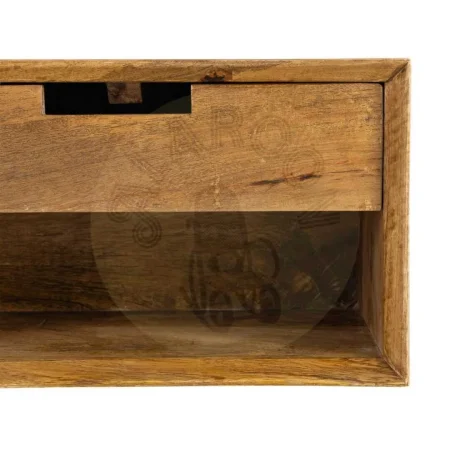 Mesita flotante de madera de mango color miel con cajón 40x25x23cm - Ixia - 614593IX - foto-secundaria-5