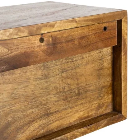 Mesita flotante de madera de mango color miel con cajón 40x25x23cm - Ixia - 614593IX - foto-secundaria-6