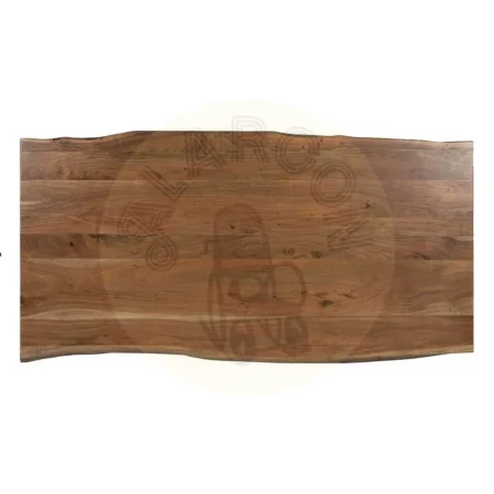 Mesa de comedor marrón de madera de acacia con patas regulables en 3 posiciones 180x90x77cm - Ixia - 614595IX - foto-secundaria-7