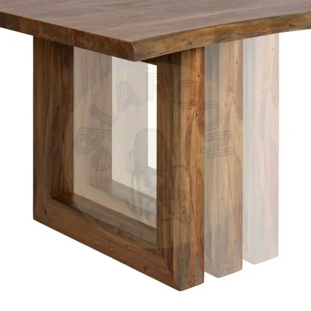 Mesa de comedor marrón en madera de acacia 280x100x77cm - Ixia - 614597IX - foto-secundaria-5