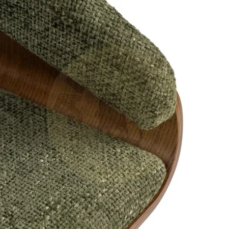 Silla tapizada en tejido verde y marrón con estructura de madera de haya 51x55x75cm - Ixia - 614599IX - foto-secundaria-8