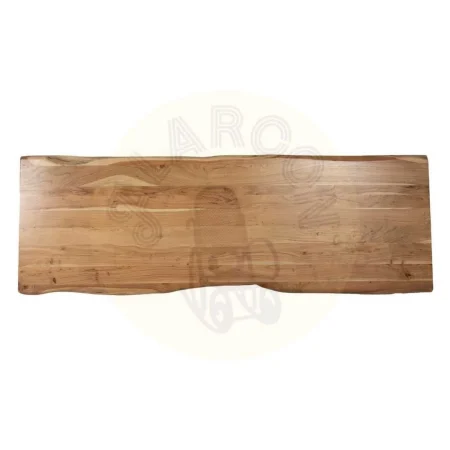 Mesa comedor natural en madera de acacia con tablero 5cm y patas regulables en 3 posiciones 280x100x76cm - Ixia - 614601IX - foto-secundaria-6