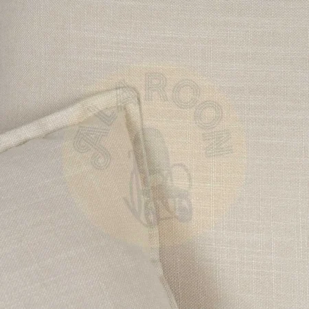 Sofá 4 plazas crema desenfundable en tejido viscosa y lino patas de madera 220x100x91cm - Ixia - 614609IX - foto-secundaria-9
