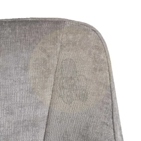 Silla con brazos tapizada en tejido gris claro y estructura metálica 58x58x83cm - Ixia - 614610IX - foto-secundaria-3