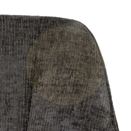 Silla con brazos tapizada en tejido gris oscuro con estructura metálica 58x58x83cm - Ixia - 614611IX - foto-secundaria-4