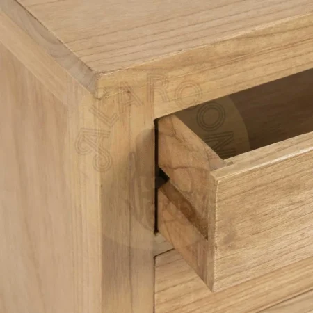 Mesita natural de madera mindi para dormitorio 60x35x65cm - Ixia - 614620IX - foto-secundaria-3
